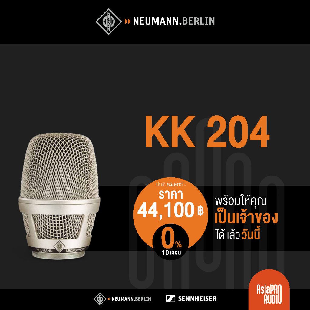 NEUMANN KK 204 - หัวไมโครโฟน คอนเดนเซอร์