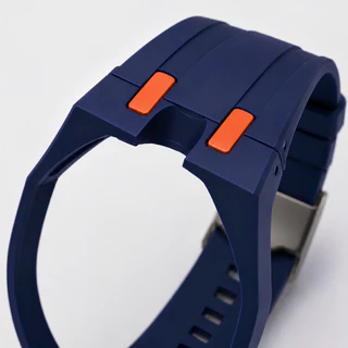 สายนาฬิกา AP X Swatch งานซิลิโคลน ( เกรดA ) สีทูโทน สีเรียบ for AP Royal Pop ส่งจากไทย ( เฉพาะสาย )