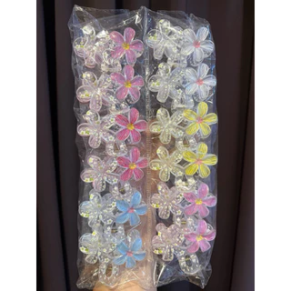 กิ๊บหนีบผมด้านหลัง กิ๊ฟแบบงับ สีพื้น /สีใส 12ชิ้น สินค้าพร้อมส่ง