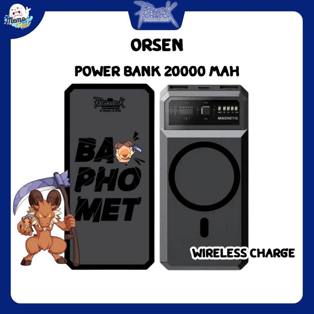 Orsen Power Bank 20000 mAh Wireless Power Bank สินค้า Exclusive Ragnarok  ลิขสิทธิ์แท้จาก LOFT