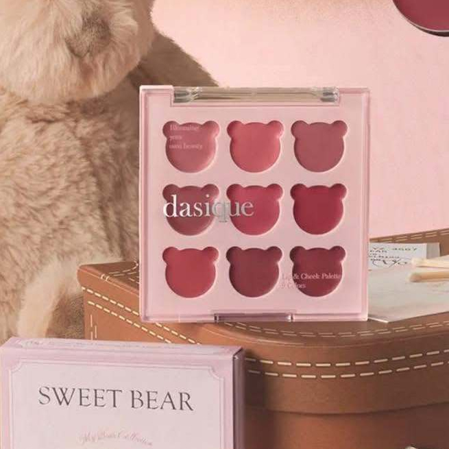 (พร้อมส่ง/ของแท้) Dasique Mood Painting Lip & Cheek Palette #06 Sweet Bear