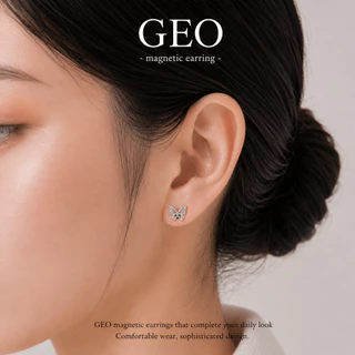 GEO ต่างหูแม่เหล็ก รุ่น | Papillon Collection | ไม่ต้องเจาะหู ใส่สบาย สไตล์มินิมอล