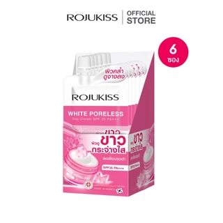 [ยกกล่อง]โรจูคิส ไวท์ พอร์เลส เดย์ ครีม เอสพีเอฟ 35/พีเอ+++ 8มล.X6 ROJUKISS WHITE PORELESS DAY CREAM SPF35/PA+++ 8 ml x6