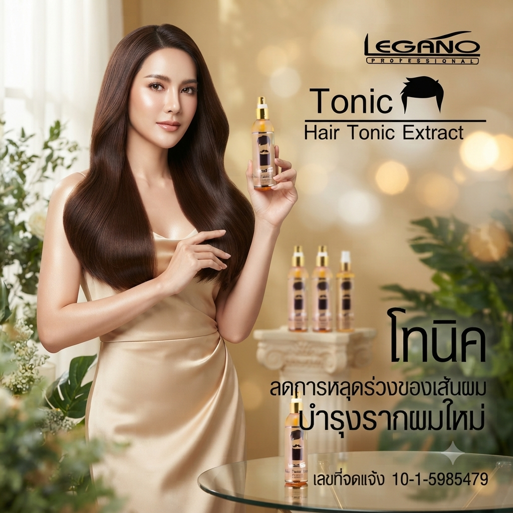 Legano Hair Tonic (ลิกาโน่ ไฮ-เอฟเฟคชั่น แฮร์ โกรท โทนิค) ขนาด 120 มล