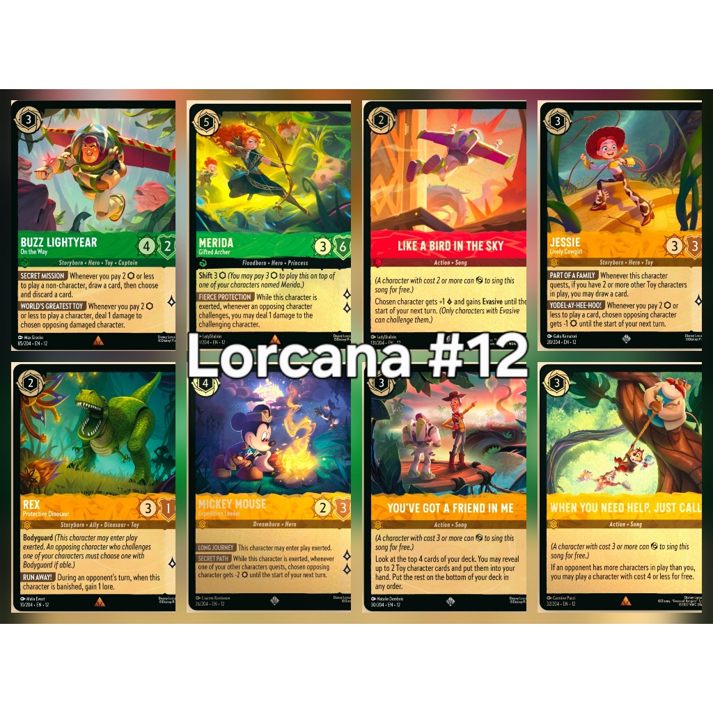 การ์ด Disney Lorcana : Wild Unknown ของแท้ 100%