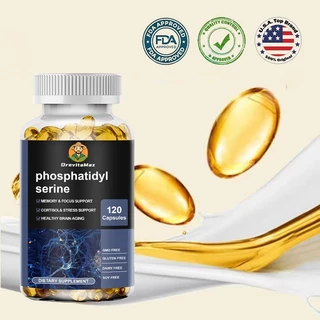 DrevitaMax Phosphatidylserine อาหารเสริม ดูแลความจำ ความตั้งใจ ลดความเครียด ดูแลสมอง [120 แคปซูล]