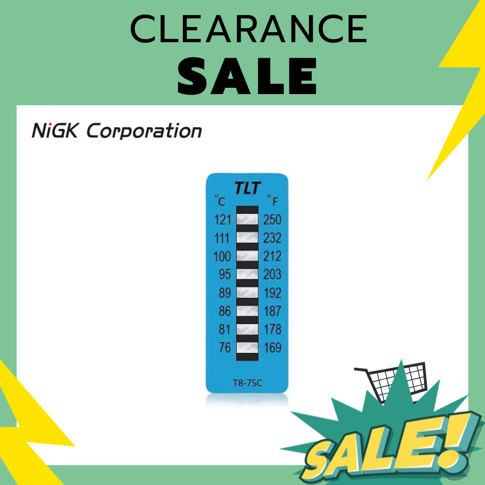 NiGK T8-75C แถบวัดอุณหภูมิแบบ Irreversible ** สินค้าค้าง STOCK **