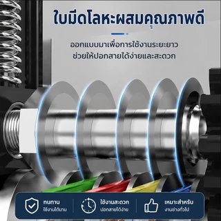 PERDKPAPA เครื่องปอกสายไฟ 6 ช่อง แบบตั้งโต๊ะ ใช้งานมือหมุน สะดวกต่อการใช้งาน เหมาะสำหรับงานช่างทั่วไป