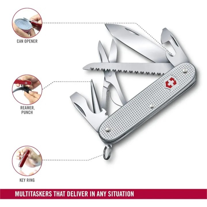 Victorinox FARMER ALOX / FARMER X ALOX | Medium Pocket Knife มีดพับ สวิสฯ — صورة 7