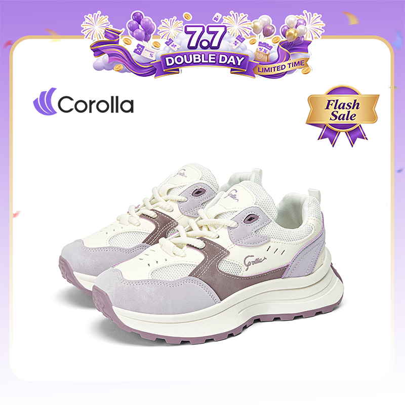 Corolla Colorblock Shoes รองเท้าออกกำลังกายเสริมส้น สำหรับผู้หญิง ใส่สบาย กันลื่น ระบายอากาศได้ดี แนะนำสั่งเผื่อ1ไซส์