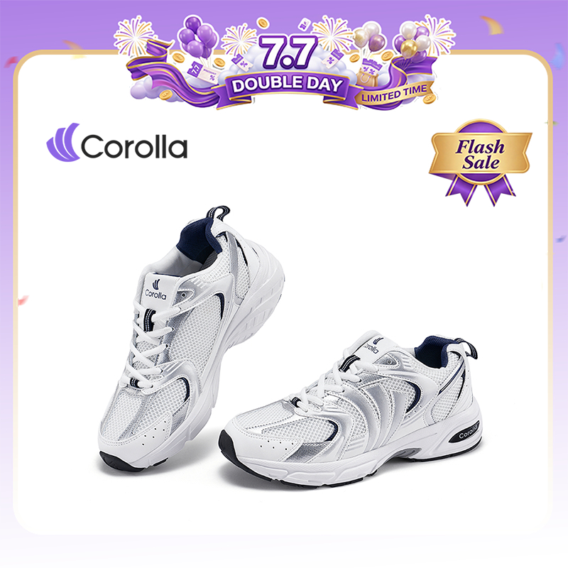 【รองเท้าผู้ชาย】Corolla 1990s รองเท้าผ้าใบแบรนด์แท้ 100% สำหรับผู้ชาย พื้นหนา 4.5 ซม สวมใส่สบาย Unisex แนะนำเพิ่ม 1 ไซส์