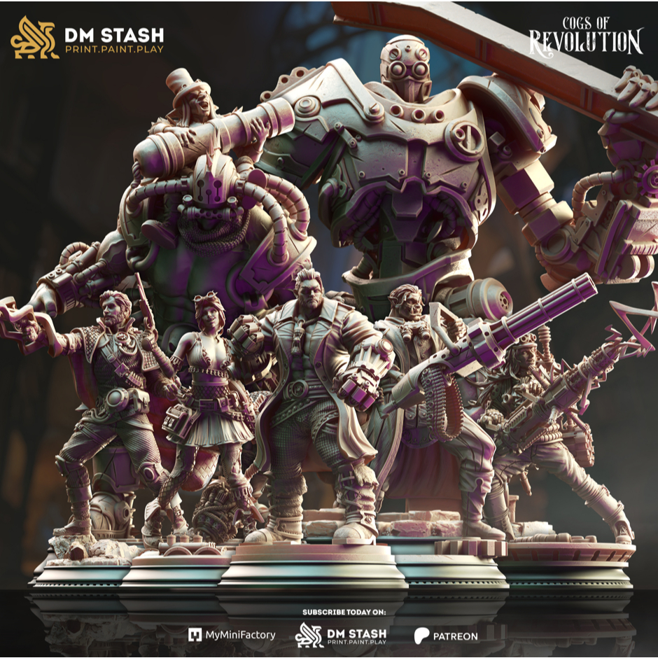 [dnd] DM Stash - Cogs of Revolution 3Dresin