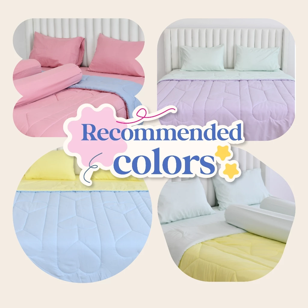 BEDRIDA ชุดผ้าปูที่นอนครบเซ็ต พร้อมผ้านวมลายปักหัวใจ thumbnail 4