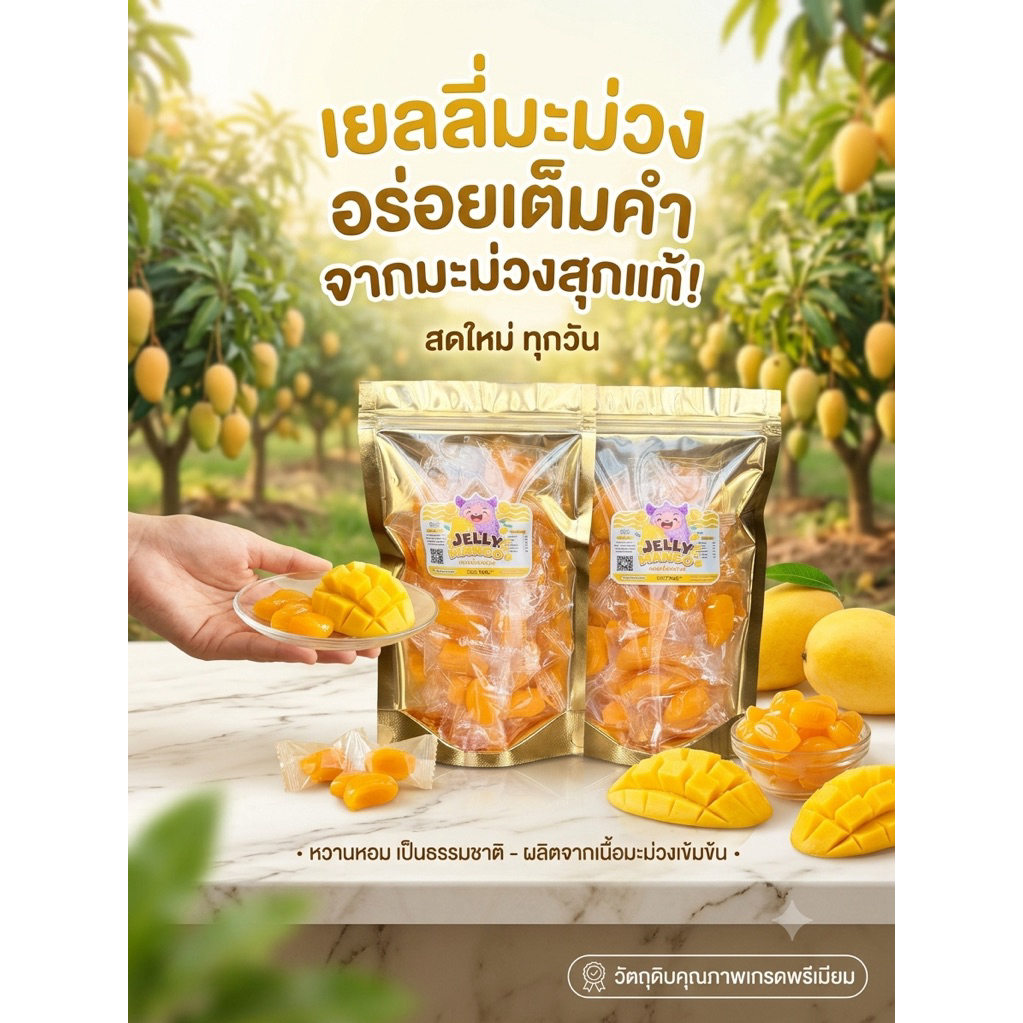 ThongThip เยลลี่มะม่วง Mango jelly (1 แถม 1)