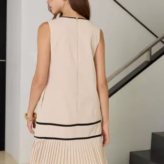 MAVE เดรส รุ่น Trim สี BEIGE,BLACK