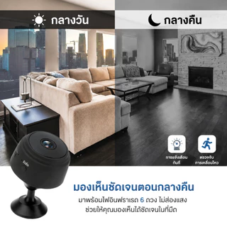 รับประกัน 1 ปี กล้องวงจรปิดไร้สาย กล้องจิ๋วแอบดู HD 2K mini camera ดูผ่านมือถือได้ ไม่ต้องเดินสายไฟ ชาร์จ1ครั้งใช้ได้365
