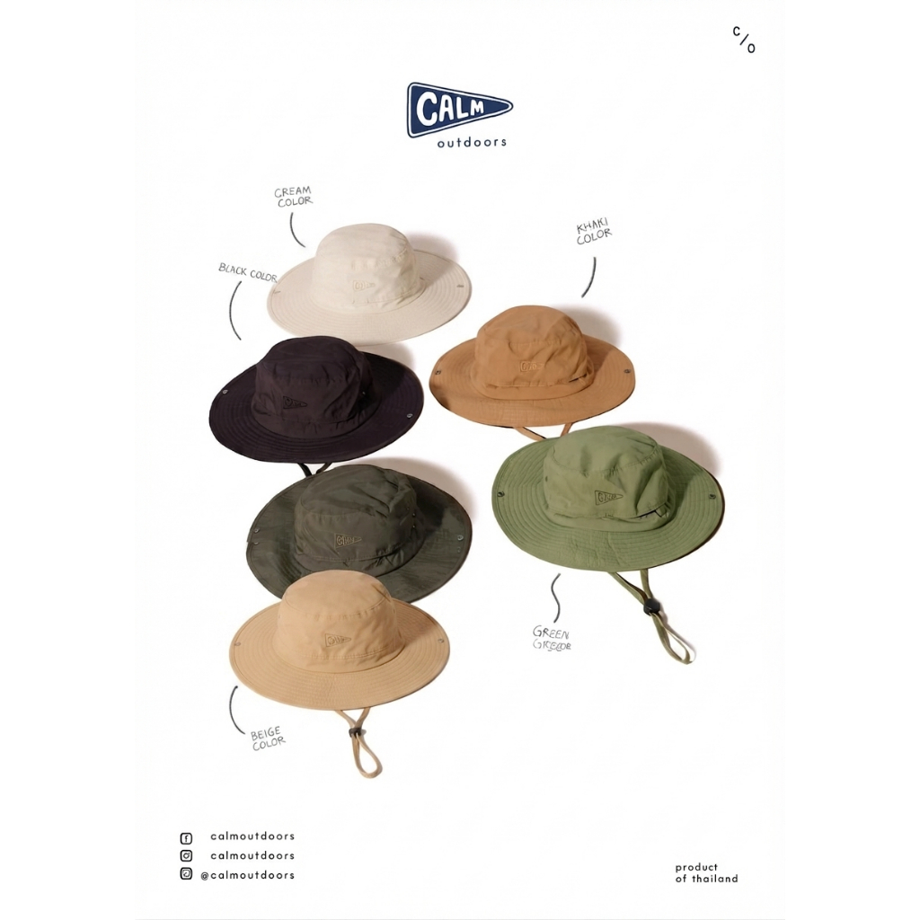 Calm Outdoor Hat | หมวกปีกรอบ Calm Outdoors