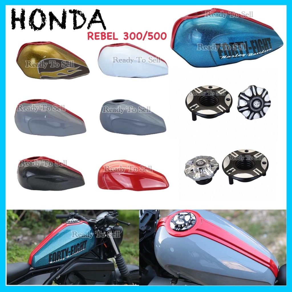 ครอบถังน้ำมันABS HONDA REBEL300/500 CM300 CM500