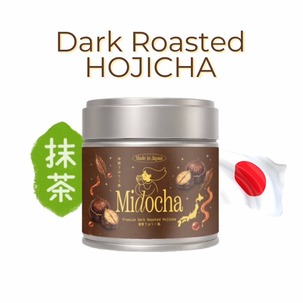 Dark Roasted HOJICHA : Midocha Matcha