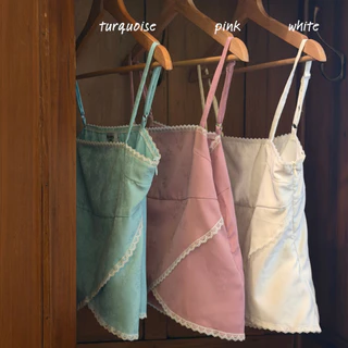 Sistersfabric - Tulip top สายเดี่ยวสายปรับได้ ซิปข้าง ผ้ากัน UV protection