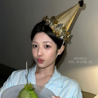 หมวกวันเกิดรูปทรงแหลม หลากสี ใช้ตกแต่งปาร์ตี้ ปีใหม่ ถ่ายรูป เด็กและผู้ใหญ่ Party Hat