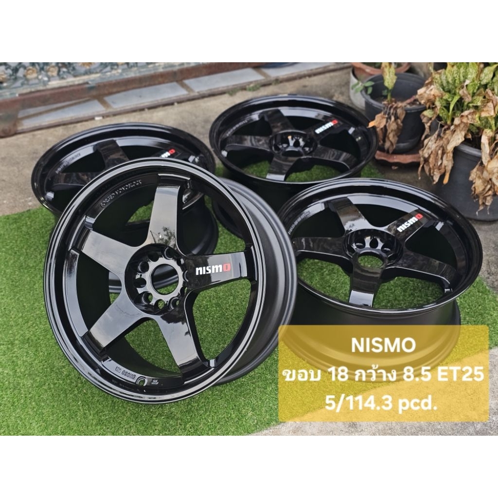 NISMO มือสอง ขอบ 18 กว้าง 8.5 ET25...5/114.3 pcd.