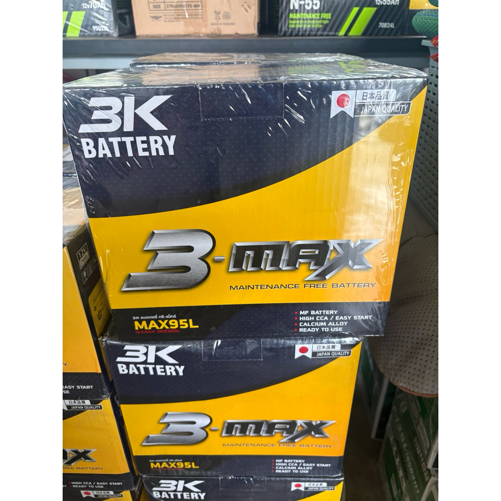3K MAX95L 90D26L ขนาด 12V 75Ah