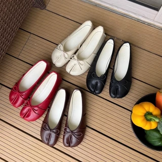 [พร้อมส่ง] WEAR.SOUL #S694-CLEO Tabi Bow Flats รองเท้าแฟลต รองเท้าส้นแบน