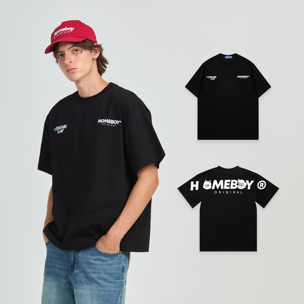 HOMEBOY เสื้อOVERSIZE HB.SIDEKICKS.ORIGINAL    คอตตอน100% ใส่ได้ทุกวัน