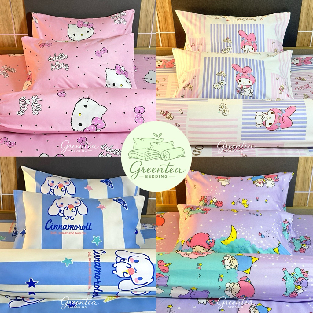 【ปลอกหมอน】ราคา/ใบ ขนาดมาตรฐาน 18x29นิ้ว (ถ่ายจากงานจริง) ลายน่ารัก สีไม่ตก