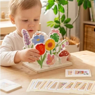 Montessori เรียงดอกไม้ จับคู่ดอกไม้ เสริมพัฒนาการ