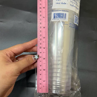 (ยกลัง 1,000 ใบ) Yodo แก้วพลาสติก PP 22 oz. / ปาก 95 mm. ทรงสลิม สีใส สูง 18 cm. (รุ่น 660)