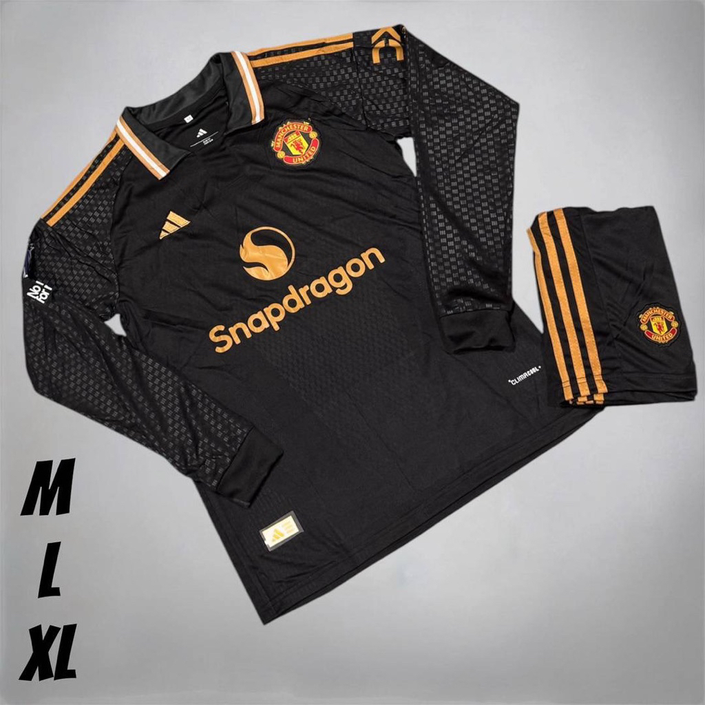 New ชุดบอลชุดกีฬาแขนยาวเสื้อพร้อมกางเกงผ้านิ่มเย็นใส่สบายใส่ไม่ระคายเคืองต่อผิว