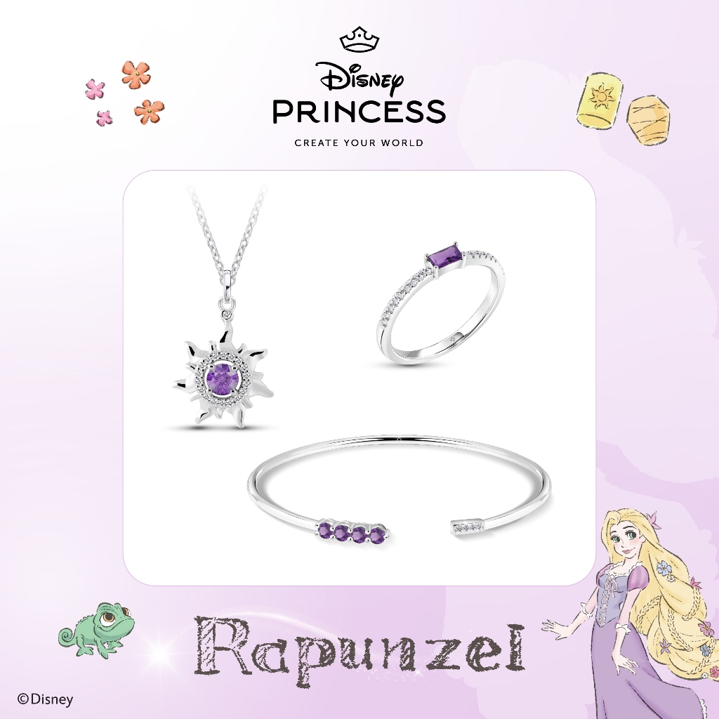 Aurora Diamond Disney Collection Rapunzel Set  (DRDY004_R),(DGDY004_R),(DNDY004_R)(PMFGAAUDIA028) - 