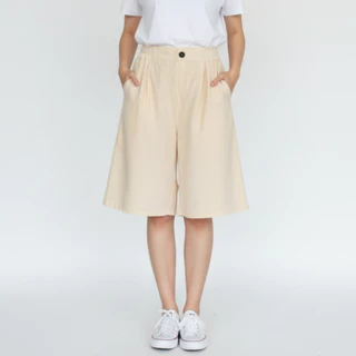 Bermuda Cotton Pants กางเกง 3 ส่วนยืดข้างกึ่งลำลองที่ยาวเหนือเข่าขึ้นมานิดนึง