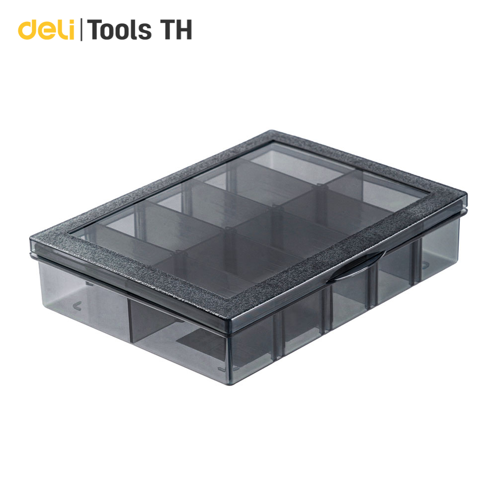 Deli กล่องเครื่องมือพลาสติก กล่องเก็บอุปกรณ์ จัดระเบียบ DIY สะดวก แข็งแรง Tool Box
