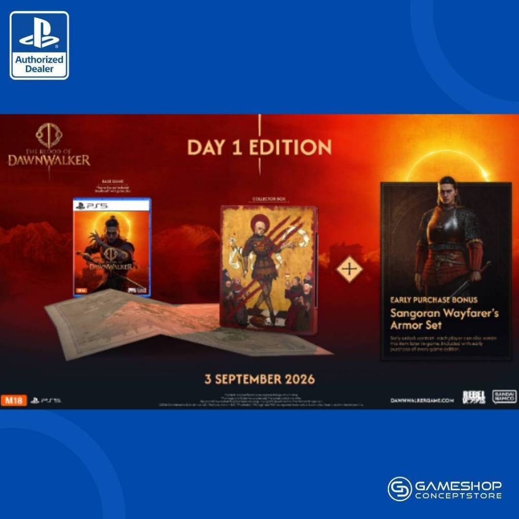 [แถมถุงผ้า พร้อมส่ง] PlayStation : PS5 The Blood of Dawnwalker Day 1 Edition (Z3/Asia)