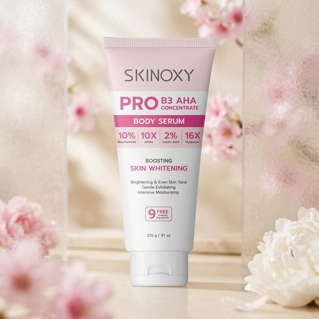 SKINOXY Pro B3 AHA Concentrate Body Serum บอดี้เซรั่ม หลอดชมพู [275g]