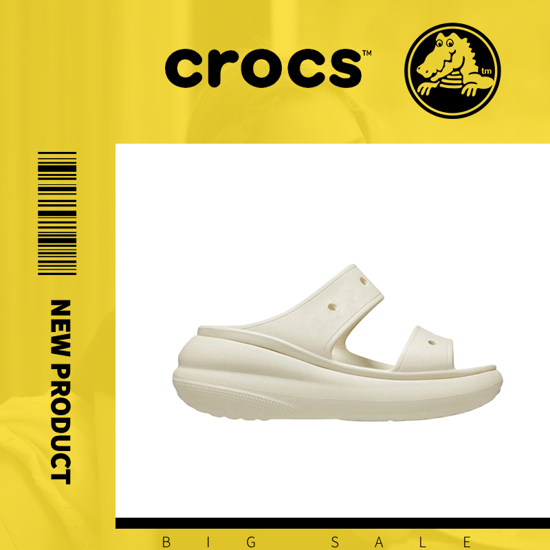 CROCS CRUSH SANDAL รองเท้าแตะผู้หญิง พื้นหนาสูง กันลื่น ใส่สบาย ดีไซน์โดนใจ ใส่ได้หลายโอกาส เหมาะกับทุกสไตล์