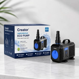 ปั๊มน้ำประหยัดไฟ Creator CTP5000/CTP6000/CTP8000/CTP10000/CTP12000/CTP16000ปั๊มน้ำบ่อปลาEco pump