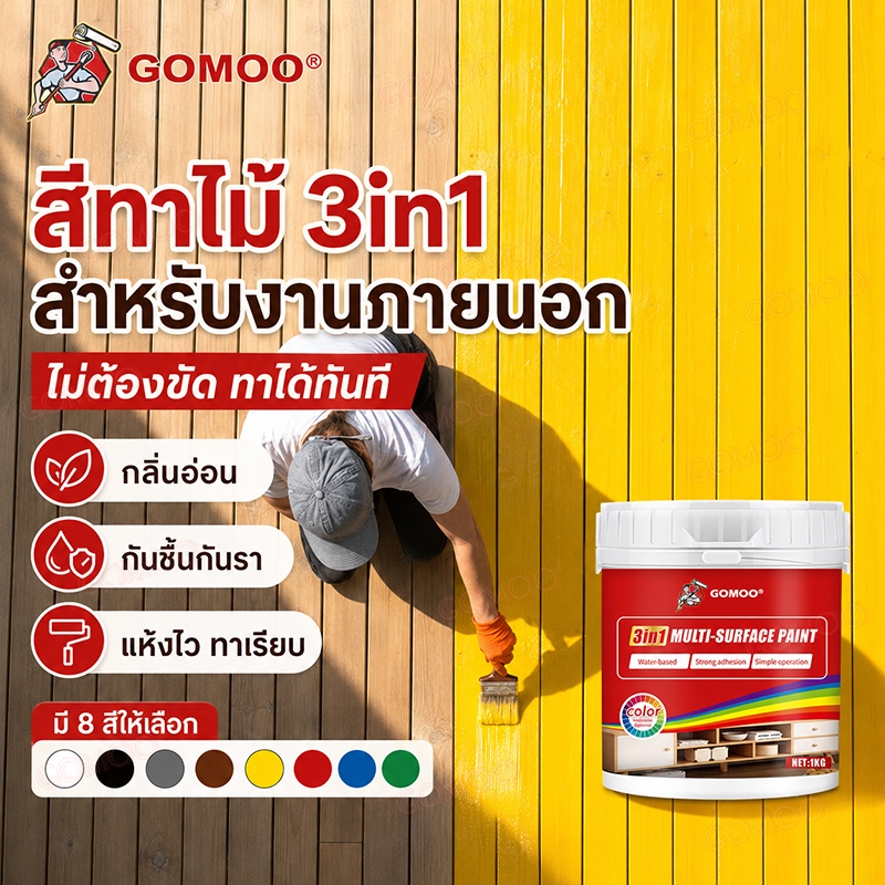 สีทาไม้ สีย้อมไม้ คุณภาพสูง สีสวยเป็นธรรมชาติ ทนทาน ไม่ลอกง่าย ใช้งานง่าย สำหรับงานไม้ภายในบ้าน