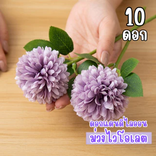 ดอกแดนดิไลออน ชุดช่อ10ดอก ดอกไม้ประดิษฐ์ พร้อมส่ง ช่อดอกไม้หลากสี Dandelion สําหรับตกแต่งงาน เทศกาล