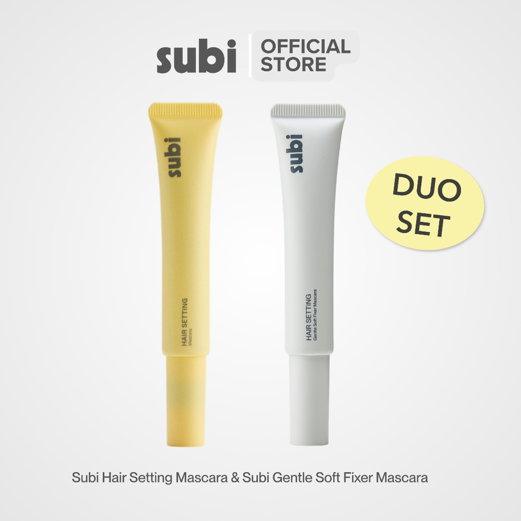 [เซ็ตคู่ 2 สูตร] Subi Hair Mascara Long Lasting + Soft Hold มาสคาร่าเก็บไรผม