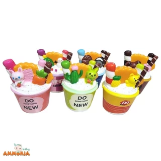 ไอศกรีมถ้วย นุ่มนิ่มน่าบีบของเล่นสำหรับเด็ก สีสันสดใส