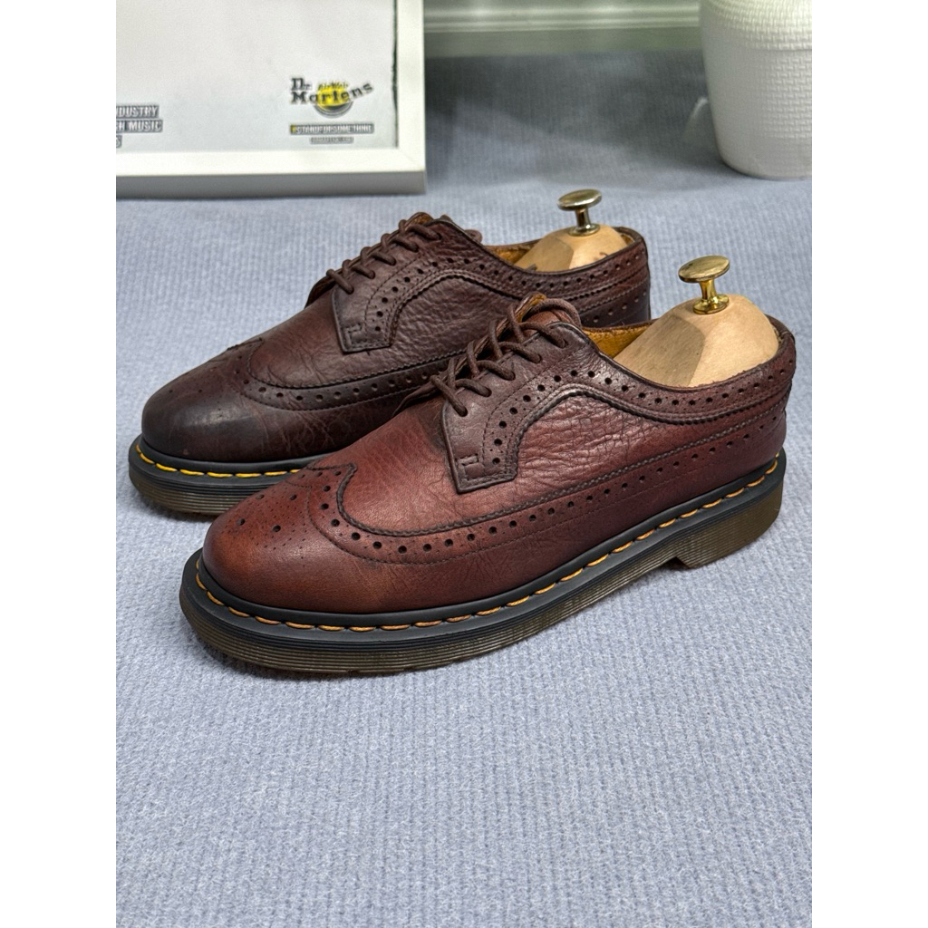 Dr. Martens 3989 Crazyhorse Sz.39-40 มือสองของแทร่ รองเท้าหนังแท้ลายฉลุ พร้อมส่งจาก กทม.🚛