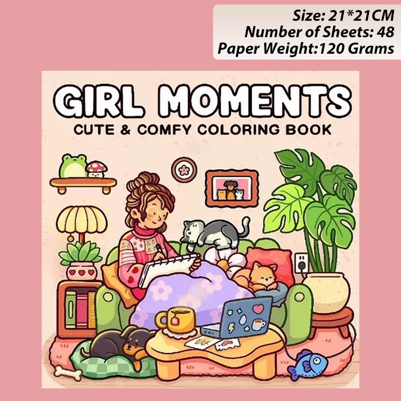 MW สมุดระบายสี หนังสือภาพวาดกราฟฟิตีเพื่อการศึกษา Doodles Book ผู้ใหญ่และวัยรุ่น Sticker Colouring Books Stationery