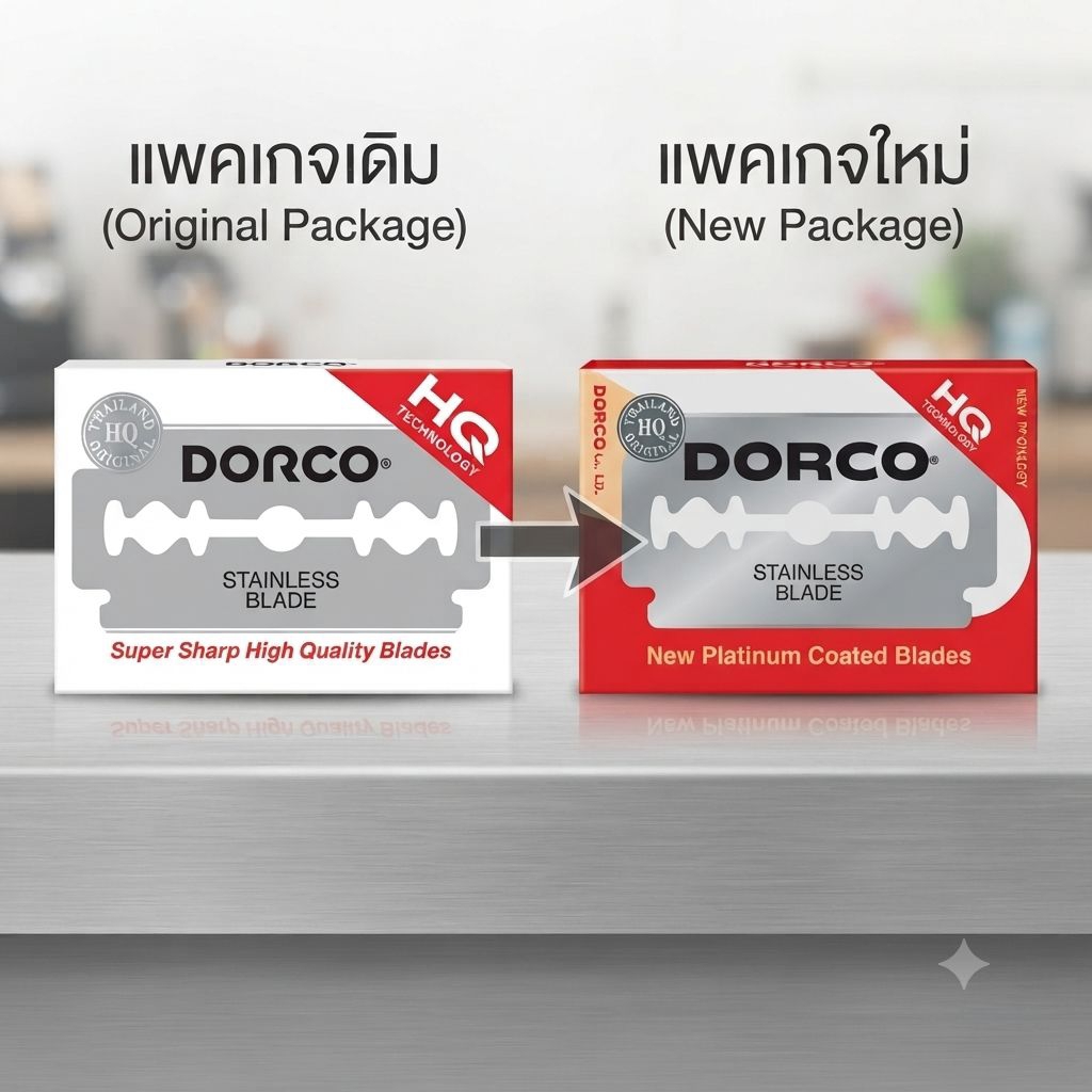 ใบมีดโกน ดอร์โก้ Dorco Stainless Blade ST300 ดอโก้