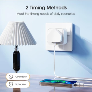 SMATRUL ปลั๊กอัจฉริยะ Zigbee 3.0 Tuya Smart Plug 16A 3500W วัดพลังงานไฟฟ้า Energy Monitor ควบคุมผ่านแอป Smart Life ตั้งเ