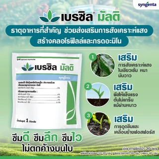 เบรซิล มัลติ 1 กิโลกรัม ธาตุรองเสริมจาก Syngenta ละลายง่าย ดูดซึมเข้าสู่ใบพืชอย่างรวดเร็ว