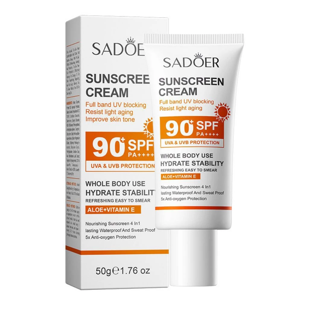 ครีมกันแดด SADOER SPF90+ PA+++ ขนาด 50g ปกป้องผิวจากรังสียูวีอย่างมีประสิทธิภาพ thumbnail 6